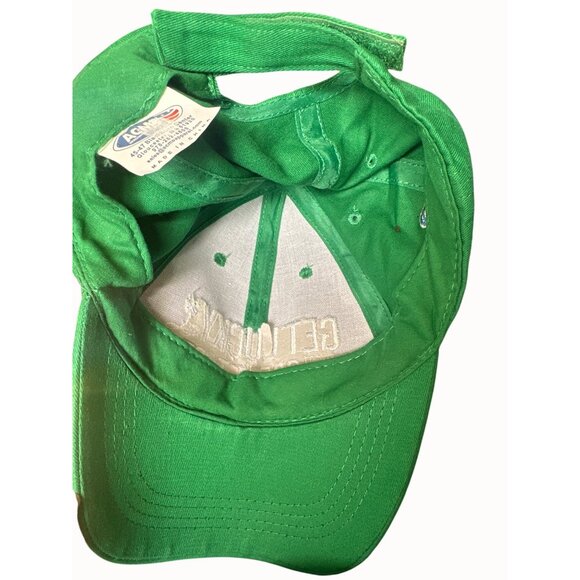 Green Miller Lite Logo Baseball Cap "Get Lucky With Great Taste" Embroidery - Picture 5 of 6